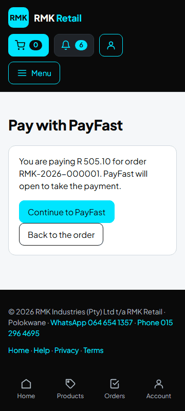Pay with PayFast