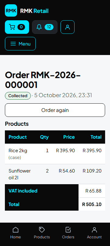 Order collected