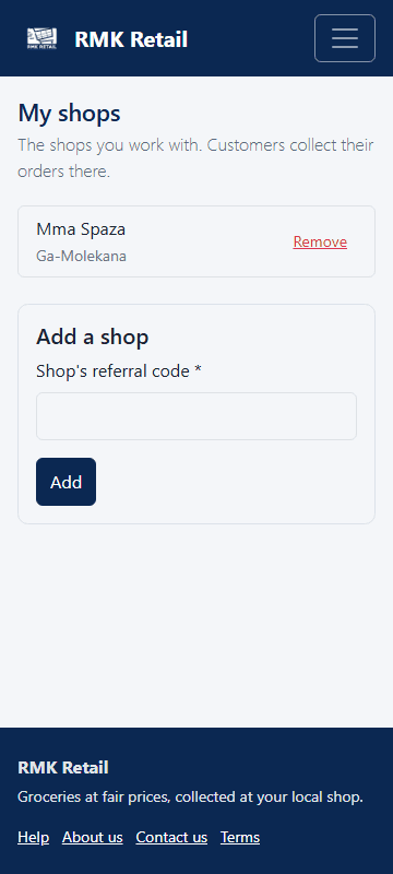 My shops