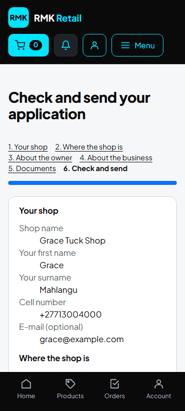 Application review